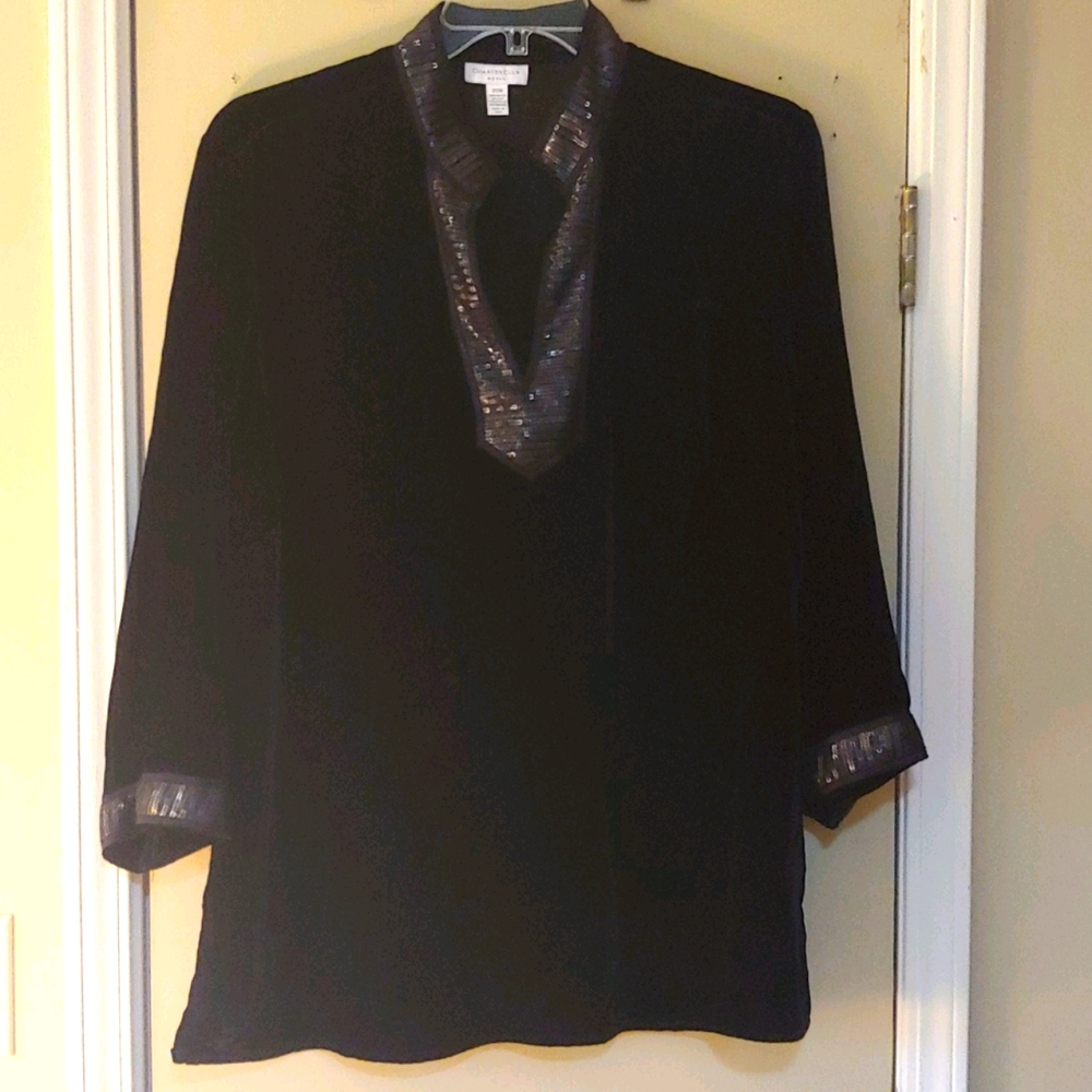 Black Velvet Evening Tunic